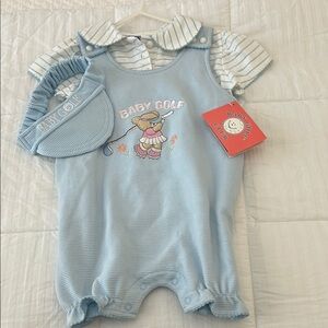 “Baby Golf” adorable Matching Set with hat NWT